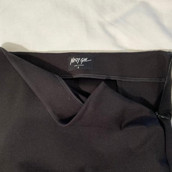 #529 NASTY GAL 'Rattle the Cage' black pencil Skirt NWOT Size S - Picture 6 of 7